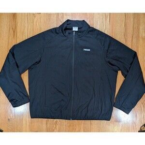 Gymshark Black Lightweight Full-Zip Jacket Mens 2XL Train Zip Through Mesh